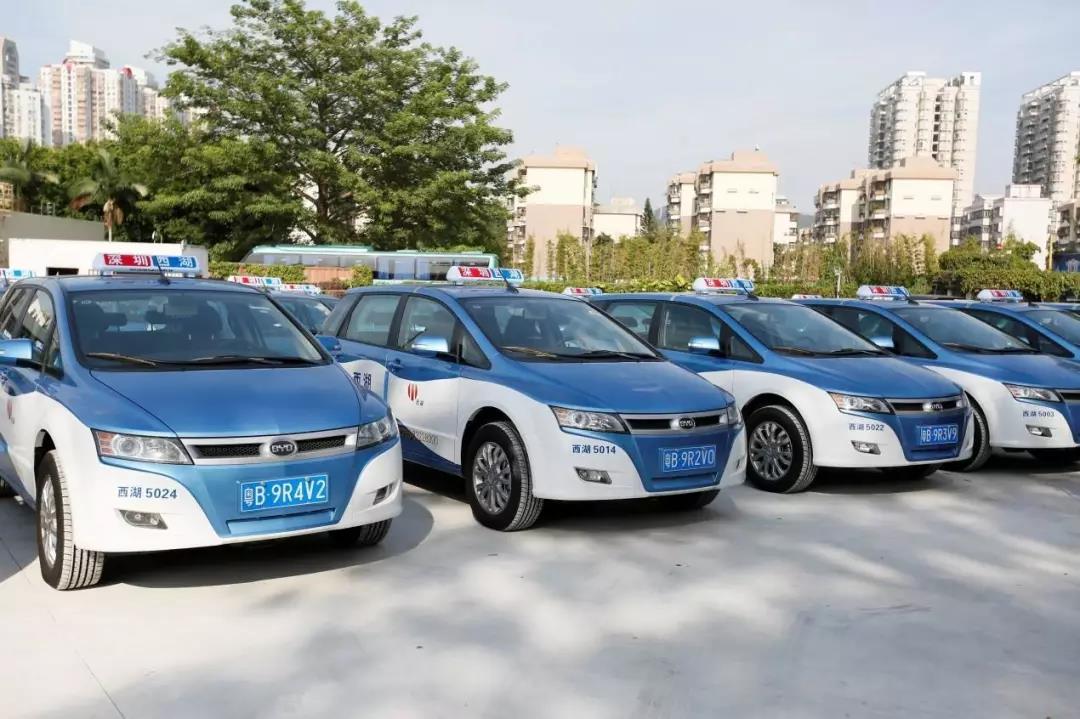 太原市 2016年實現了出租車全面電動化; 深圳市 2019年初